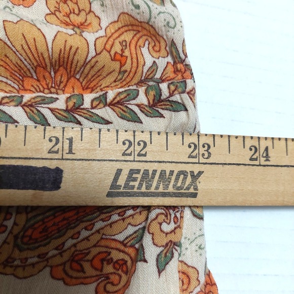 Bila Womens XXL Midi Dress Boho Floral Paisley Flowy Cottagecore Keyhole Back - Picture 9 of 12